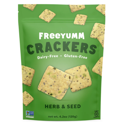 FreeYumm Crackers herb & seed - 120g bag