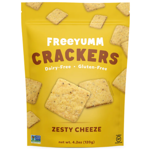 FreeYumm Crackers zesty cheese - 120g