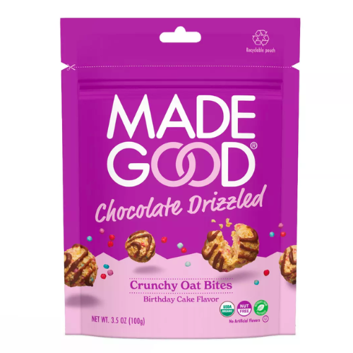 Made Good Birthday Cake Drizzled Bites- 100G Bag