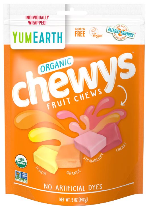 Yum Earth Organic Fruit Chews - 142G